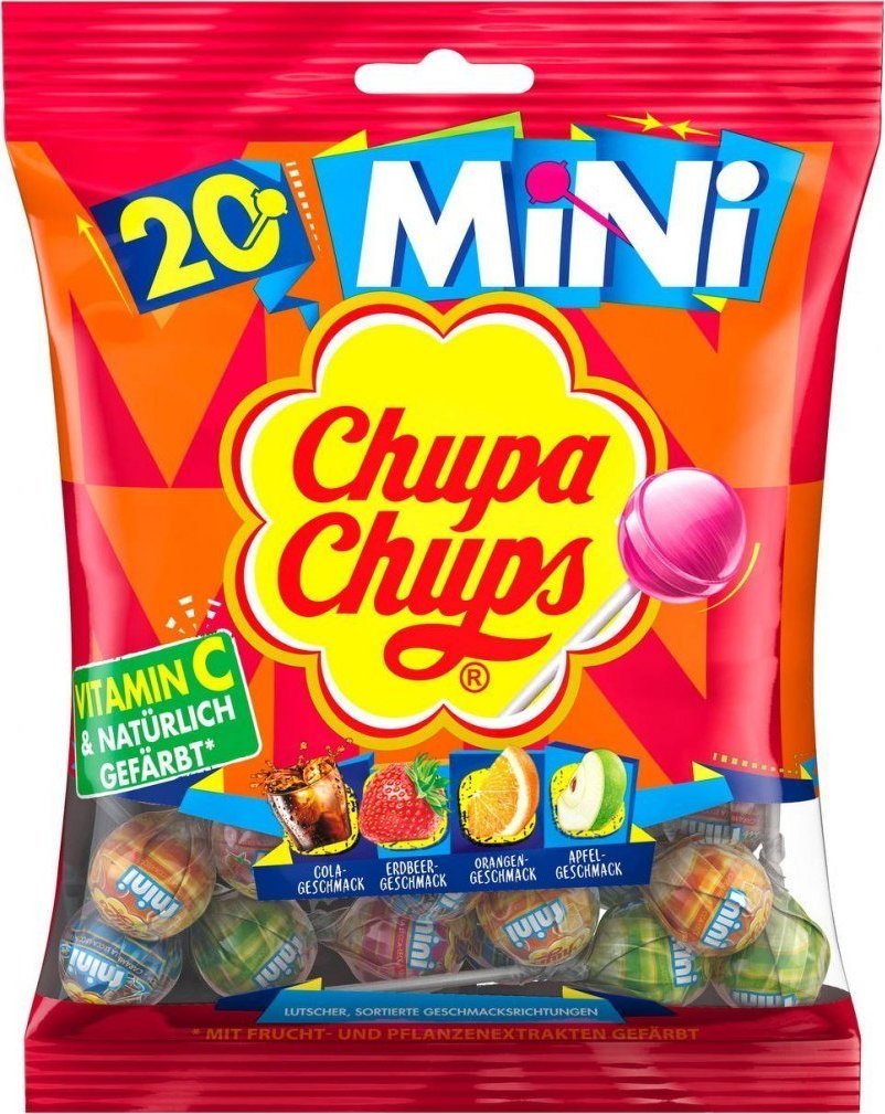 Chupa Chups Chupa Chups Lizaki Mini z Witaminą C 20 szt.