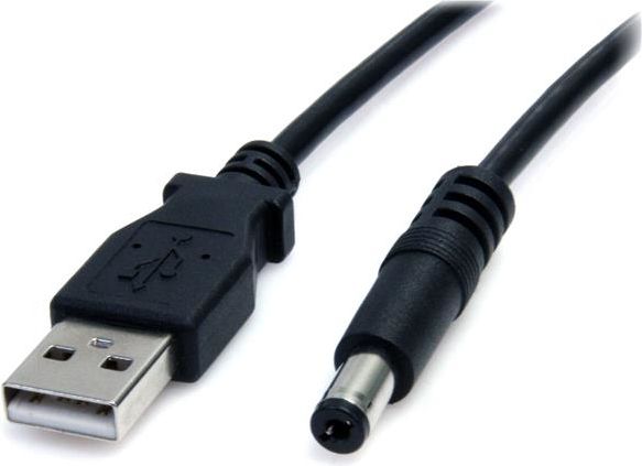 Kabel USB StarTech USB-A - DC 5.5 mm 2 m Czarny (USB2TYPEM2M)