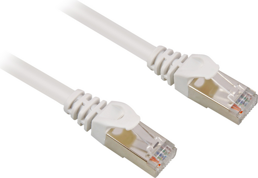 Sharkoon CAT 6 Patchcord SFTP Biały 1M (4044951015054)