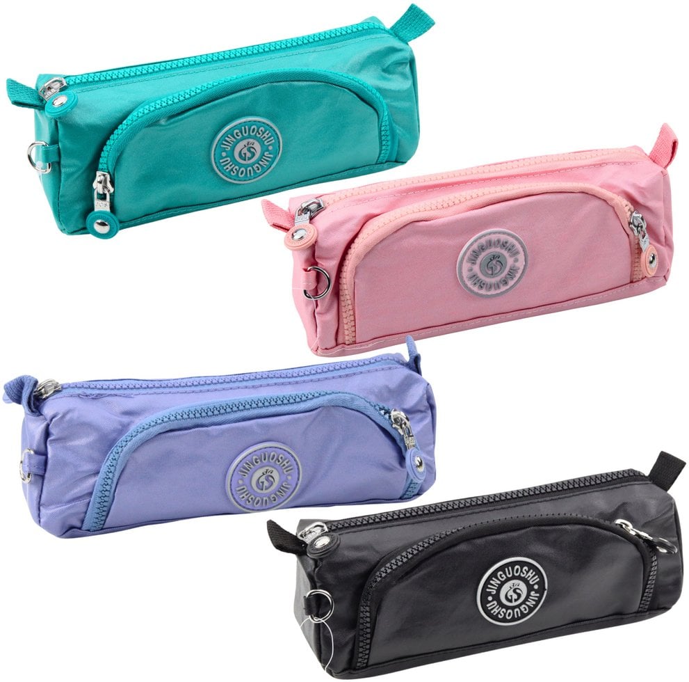 Piórnik Szkolny Funkcjonalny Dwie Kieszenie Zawieszka Mix LEAN