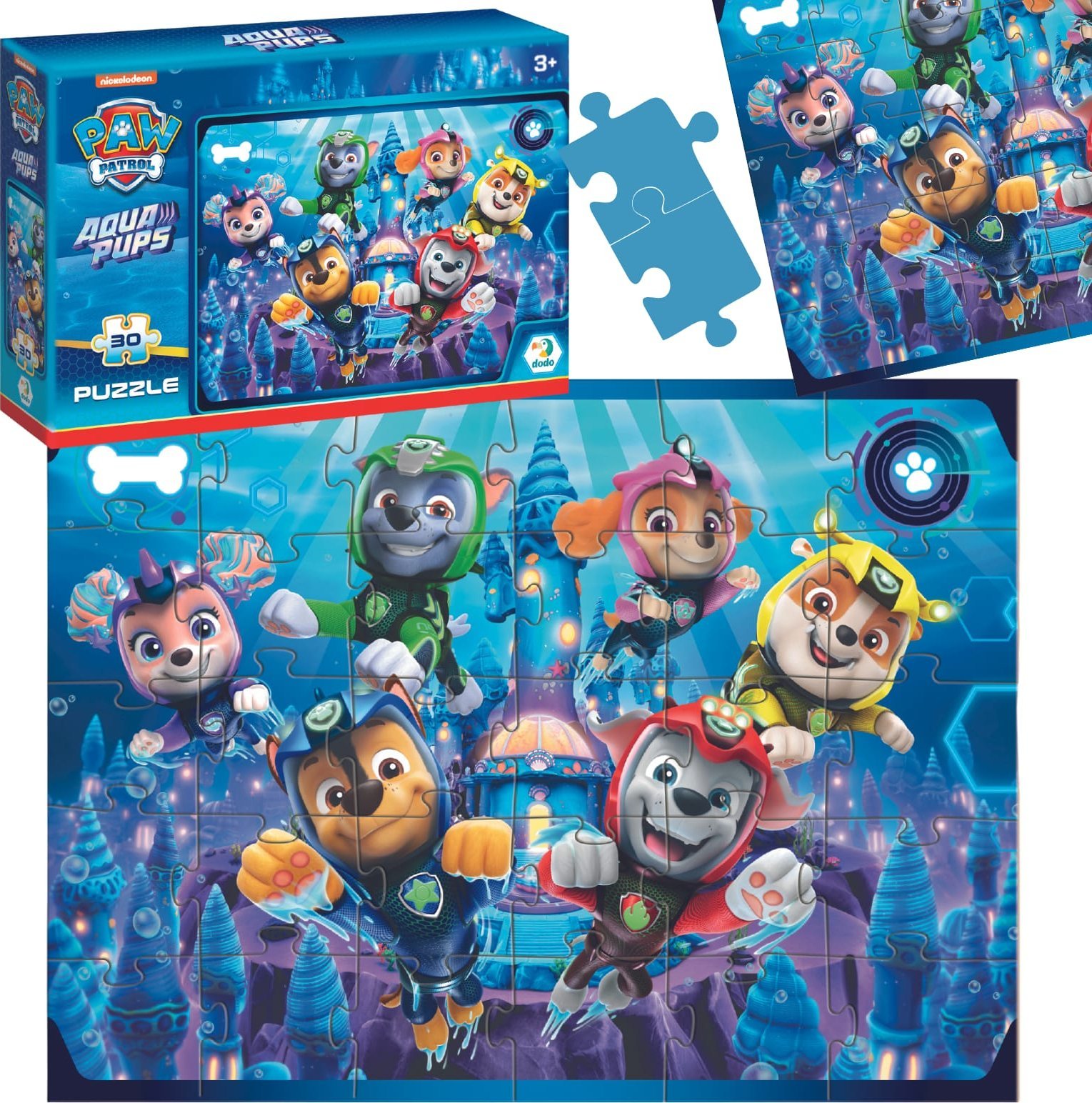 Dodo Puzzle "Psi Patrol - Wodne Pieski" 30 Elementów Układanka Dla Dzieci