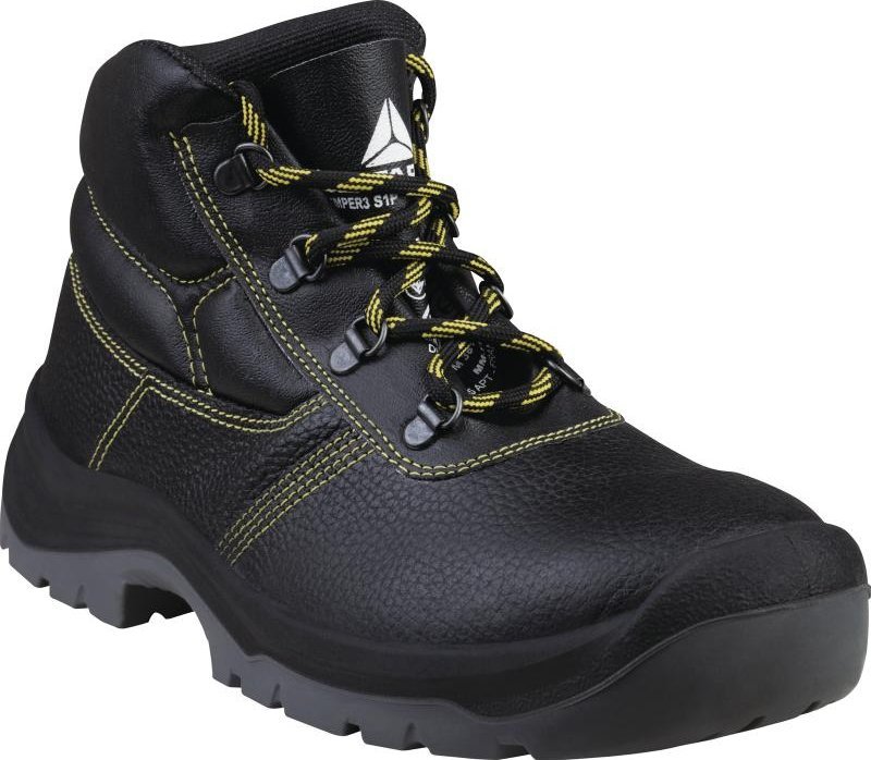 Delta Plus Trzewiki ze skórzanego kruponu barwionego czarne rozmiar 40 JUMPER3 S1P SRC JUMP3SPNO40