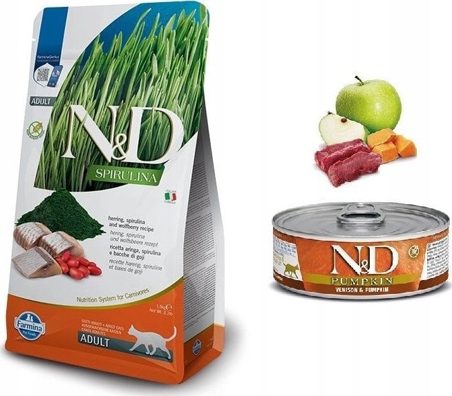 Farmina FARMINA N&D Spirulina Herring - sucha karma dla kota - 1.5 kg