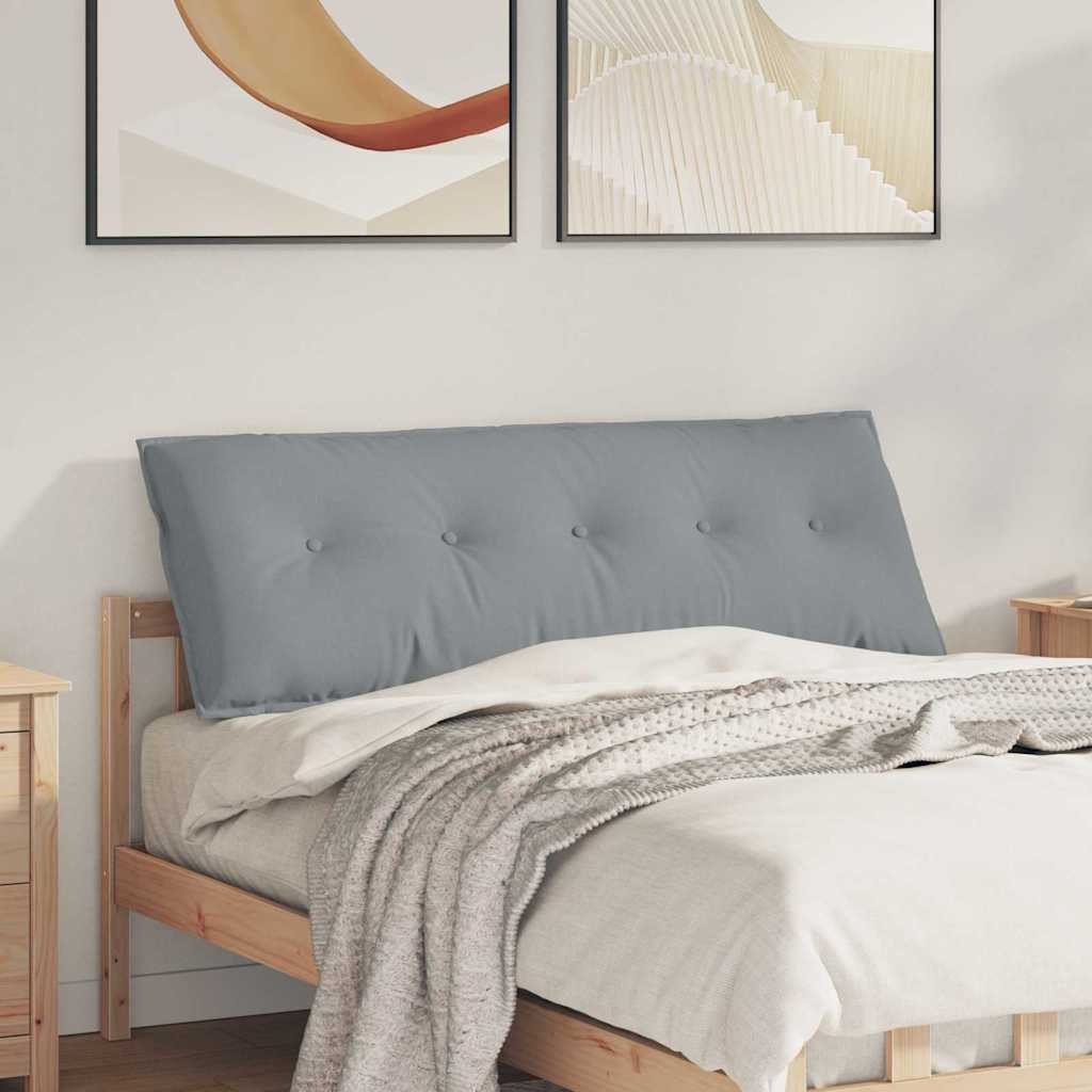 vidaXL Poduszka na plecy Jasnoszary 140 x 19 x 50 cm tkanina