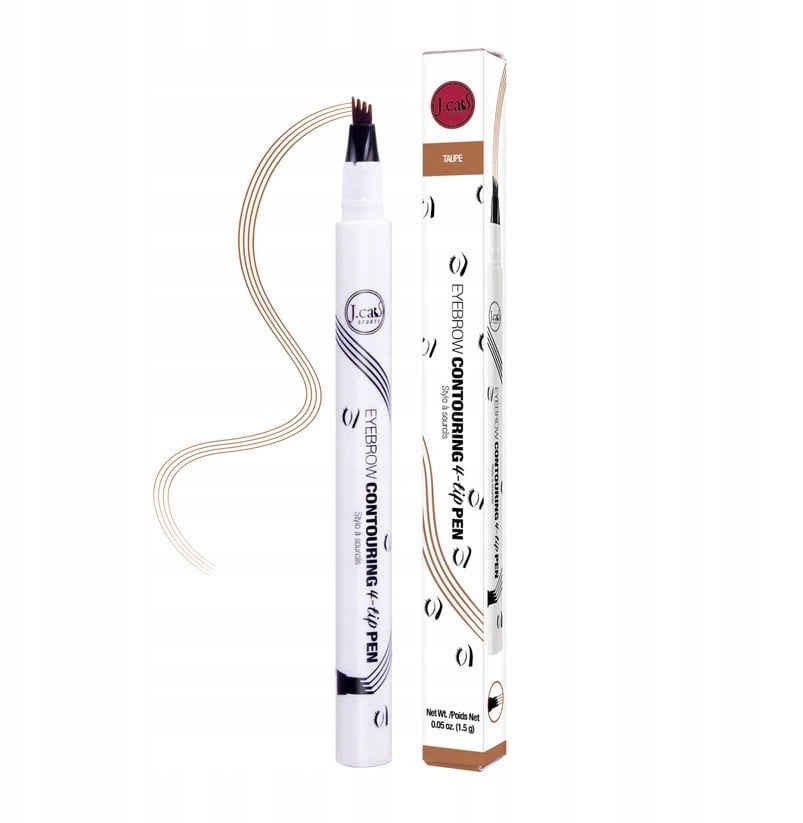 J.CAT BEAUTY_Eyebrow Contouring 4-Tip Pen precyzyjny pisak do stylizacji brwi 101 Taupe 1,5g