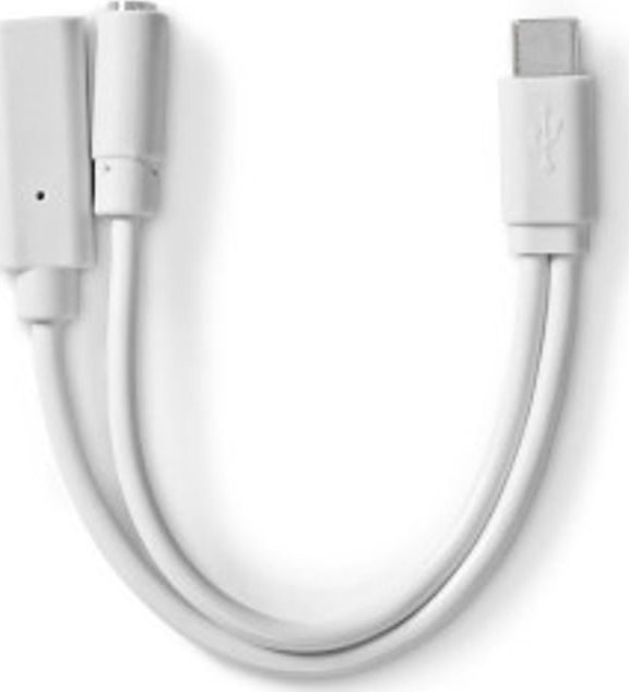 Adapter USB Nedis Nedis CCGB64922WT01 kabel USB 0,1 m USB 2.0 USB C Biały