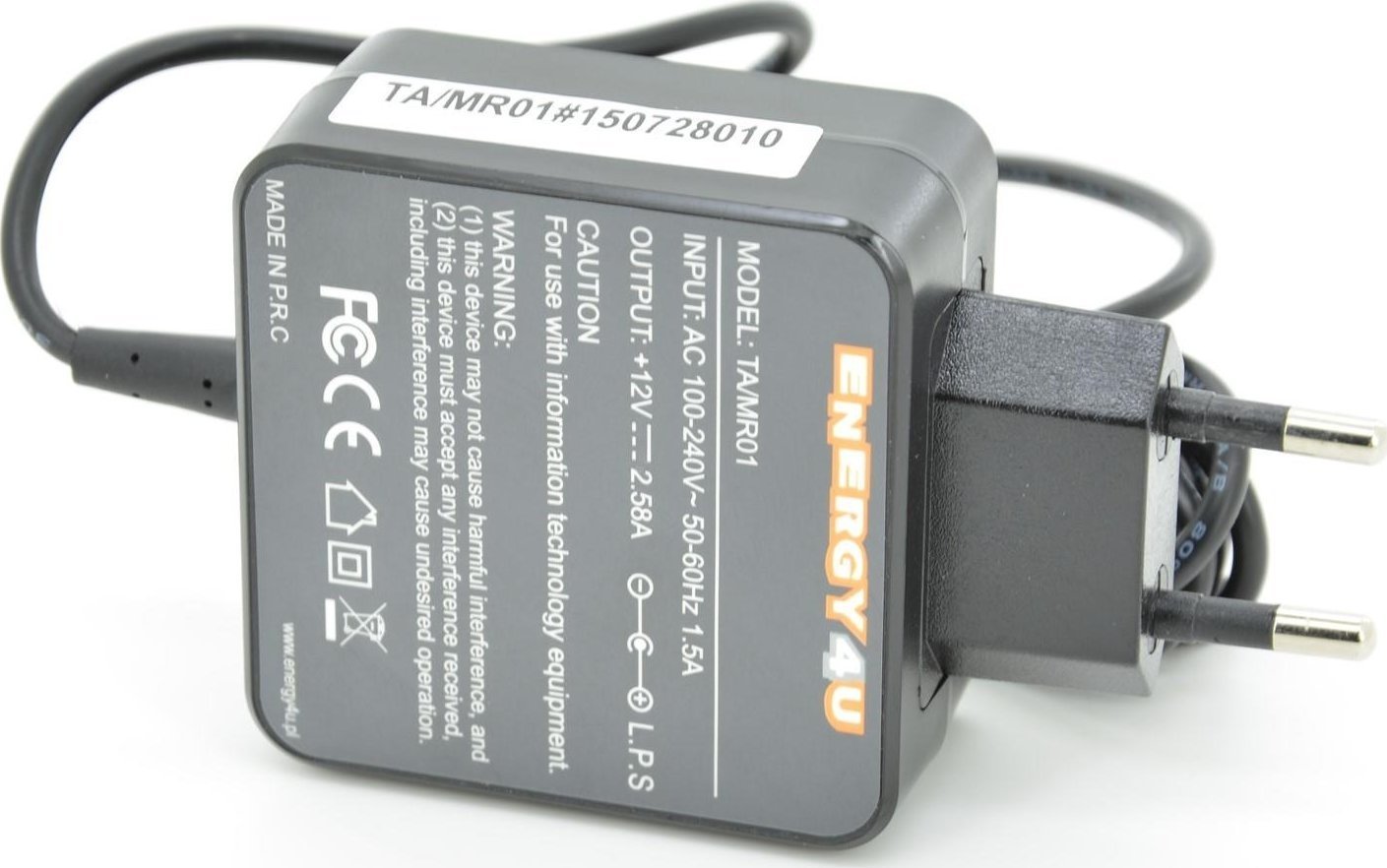 Zasilacz do laptopa Energy4U Energy4U TA/MR01 12V / 2,58A (wtyk MS surface) 30W, zasilacz do Microsoft Surface PRO 3