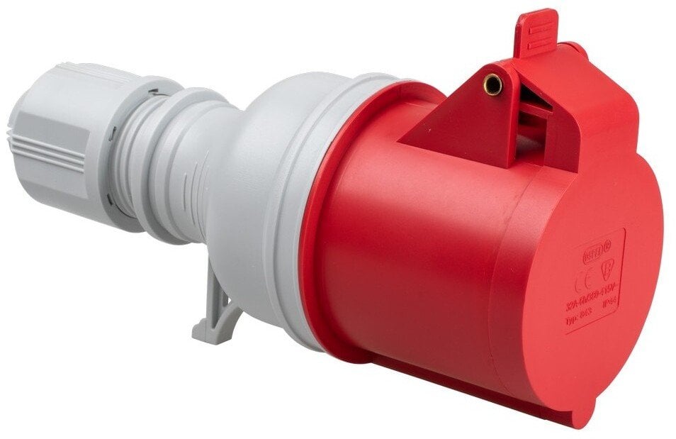 Gniazdo siłowe przenośne 32A 3P + uziemienie GSP-4-32/22/30