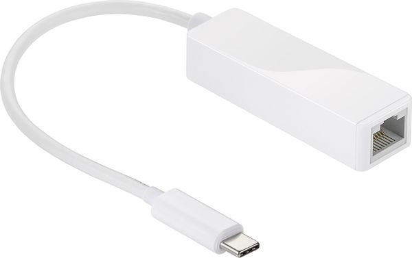 Adapter USB Goobay USB-C - RJ45 Biały (66255)