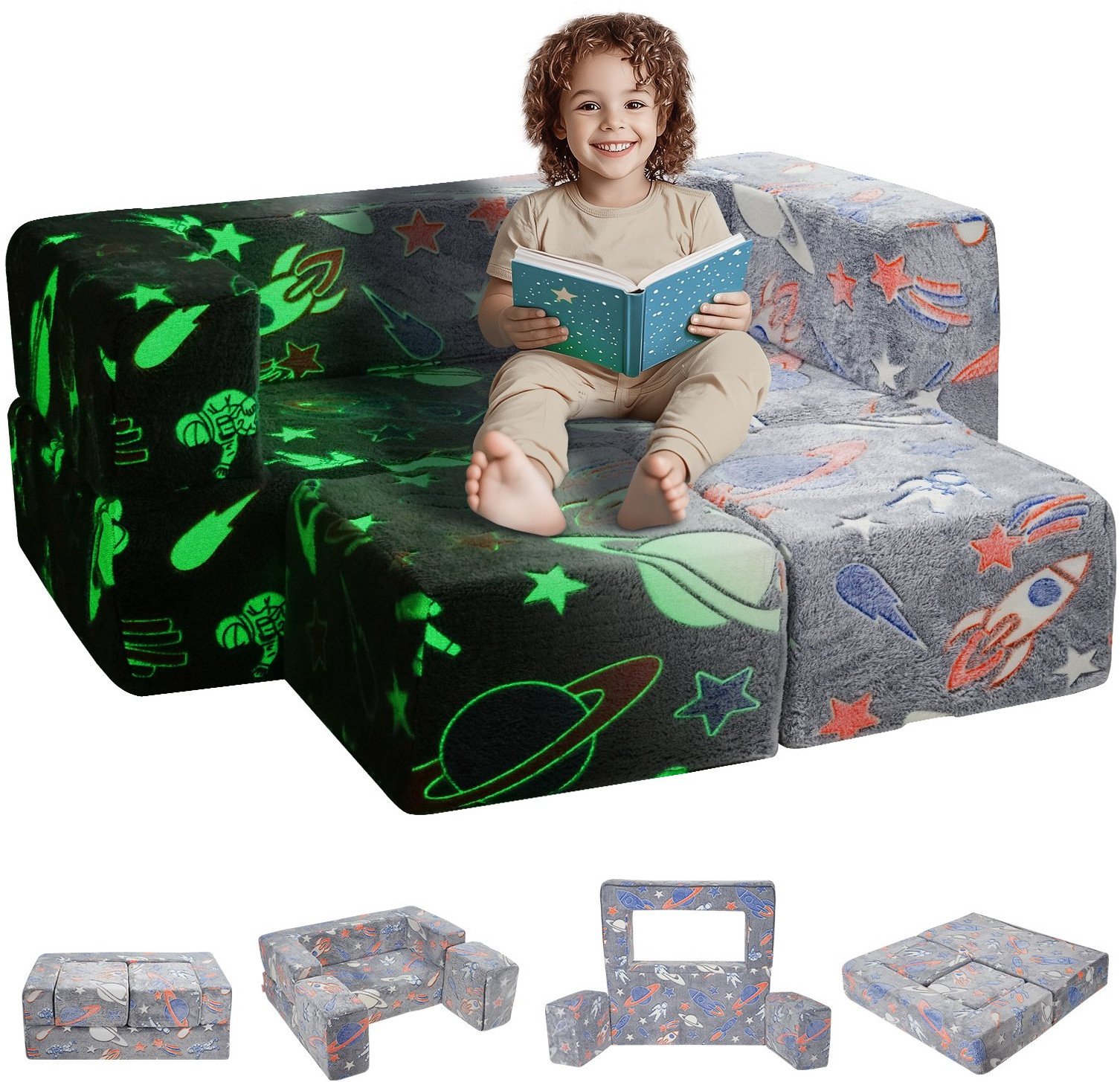 Mini Sofa dla Dzieci Kanapa do Pokoju Dziecka Kanapa Dziecięca świecąca