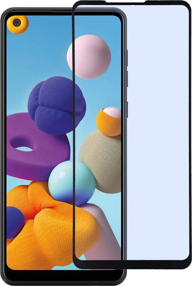 Braders Szkło hartowane Full Glue na cały ekran z ramką do Samsung Galaxy A21S czarny