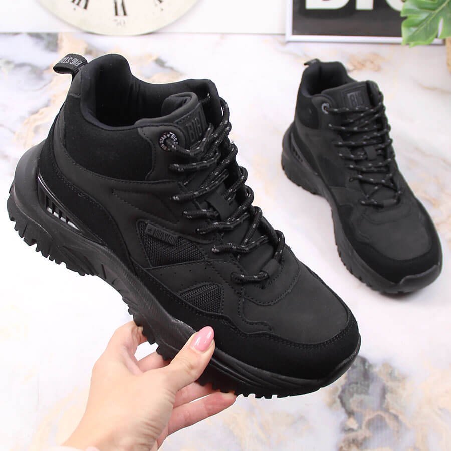 Big Star Buty sportowe damskie wysokie czarne Big Star KK274356 36