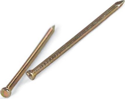 UN GWOŹDZIE STOLARSKIE ZP 1.2*30MM OCYNKOWANE NA ŻÓŁTO (5 KG)