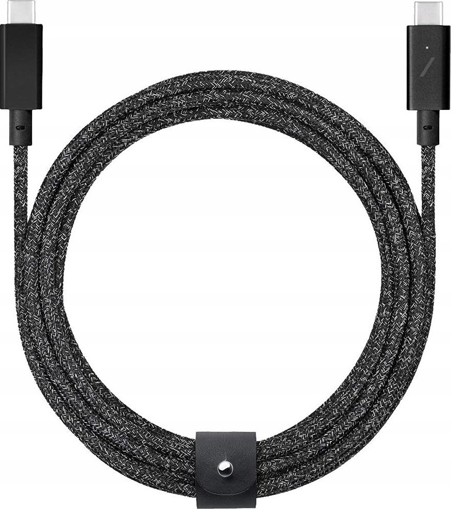 Kabel USB Native Union USB-C - USB-C 2.4 m Czarny (Belt Cable Type-C-C-Pro)