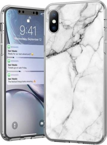 Wozinsky Wozinsky Marble żelowe etui pokrowiec marmur Samsung Galaxy Note 9 biały uniwersalny