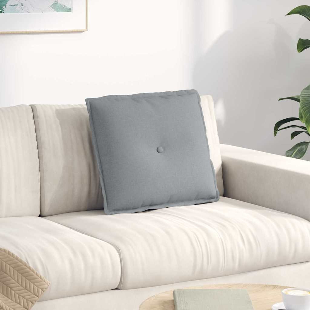 vidaXL Poduszka na plecy Jasnoszary 50 x 19 x 45 cm tkanina