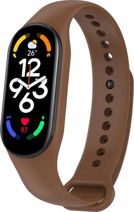 Hello Case OPASKA ZAMIENNA DO XIAOMI MI BAND 5 / 6 / 7 BRĄZOWY BRANSOLETKA SMART