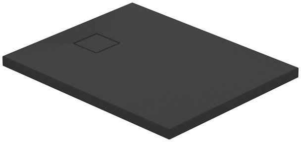 SET C259 BRODZIK PROST TAKO SLIM 100X80X4,5 CZARNY MAT + SYFON (VIRT)