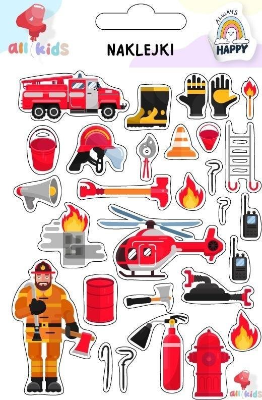 Naklejki dla dzieci Straż pożarna