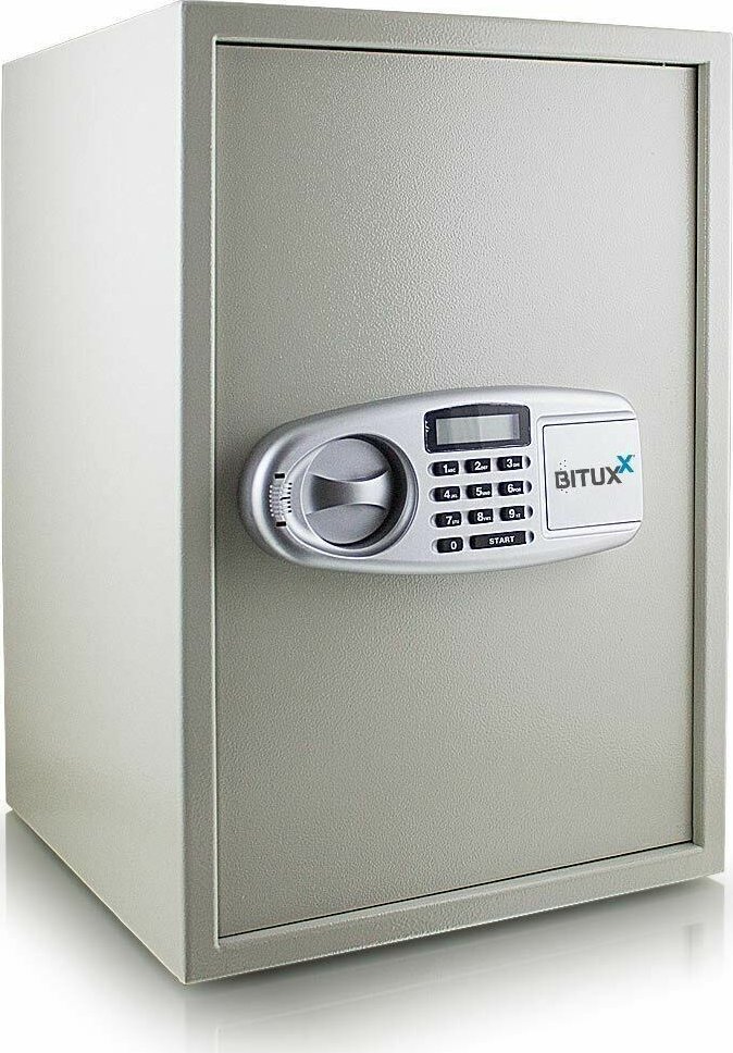 Bituxx Szafa Pancerna sejf na oszczędności z podwójną blokadą +2 klucze zamek PIN