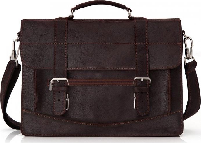 Solome SKÓRZANA TORBA LISTONOSZKA NA RAMIĘ SOLOME LAGO