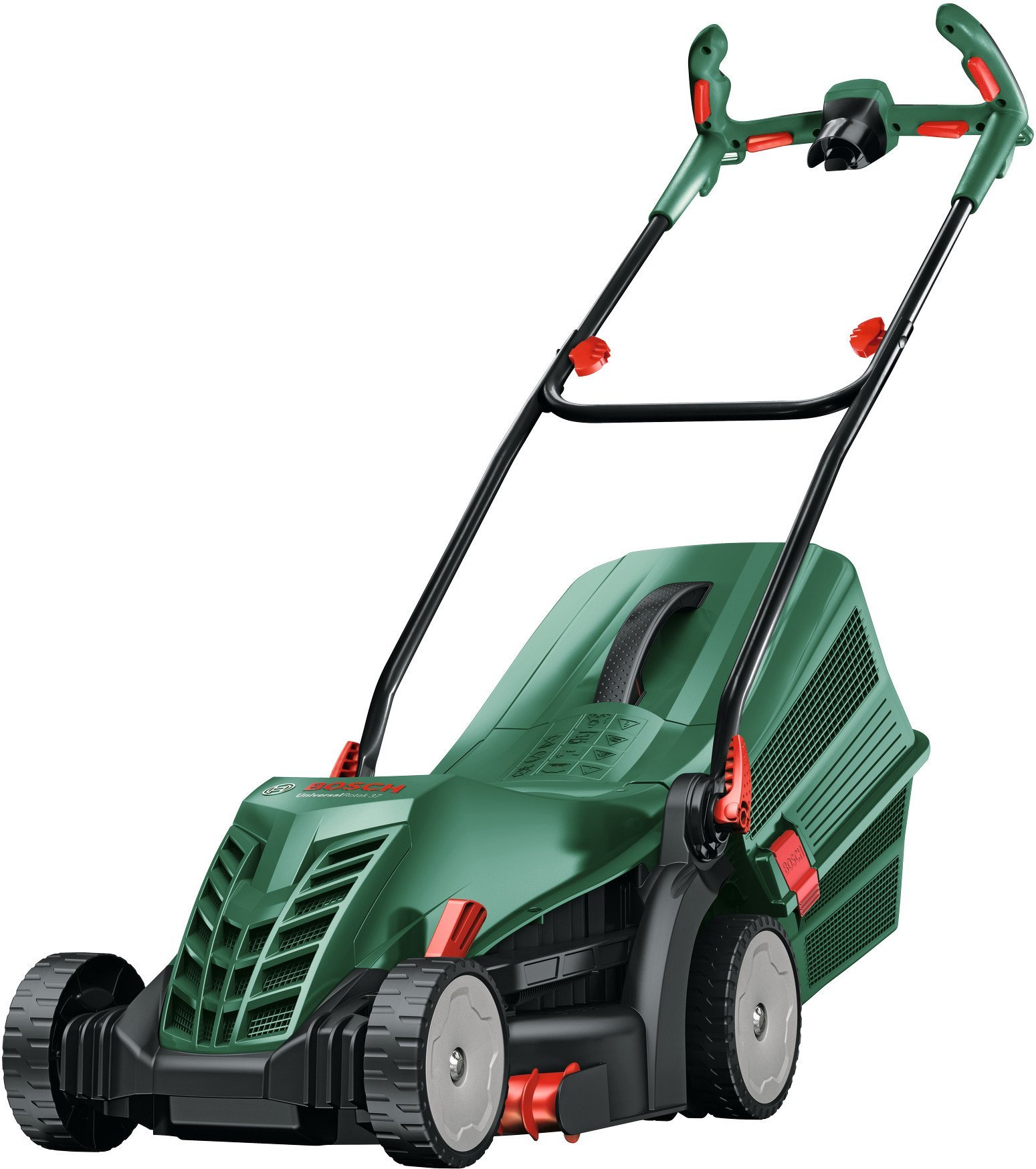 Bosch Powertools Electric Lawnmower UniversalRotak 37-550 (green, 1,400 watts, width 37 cm)