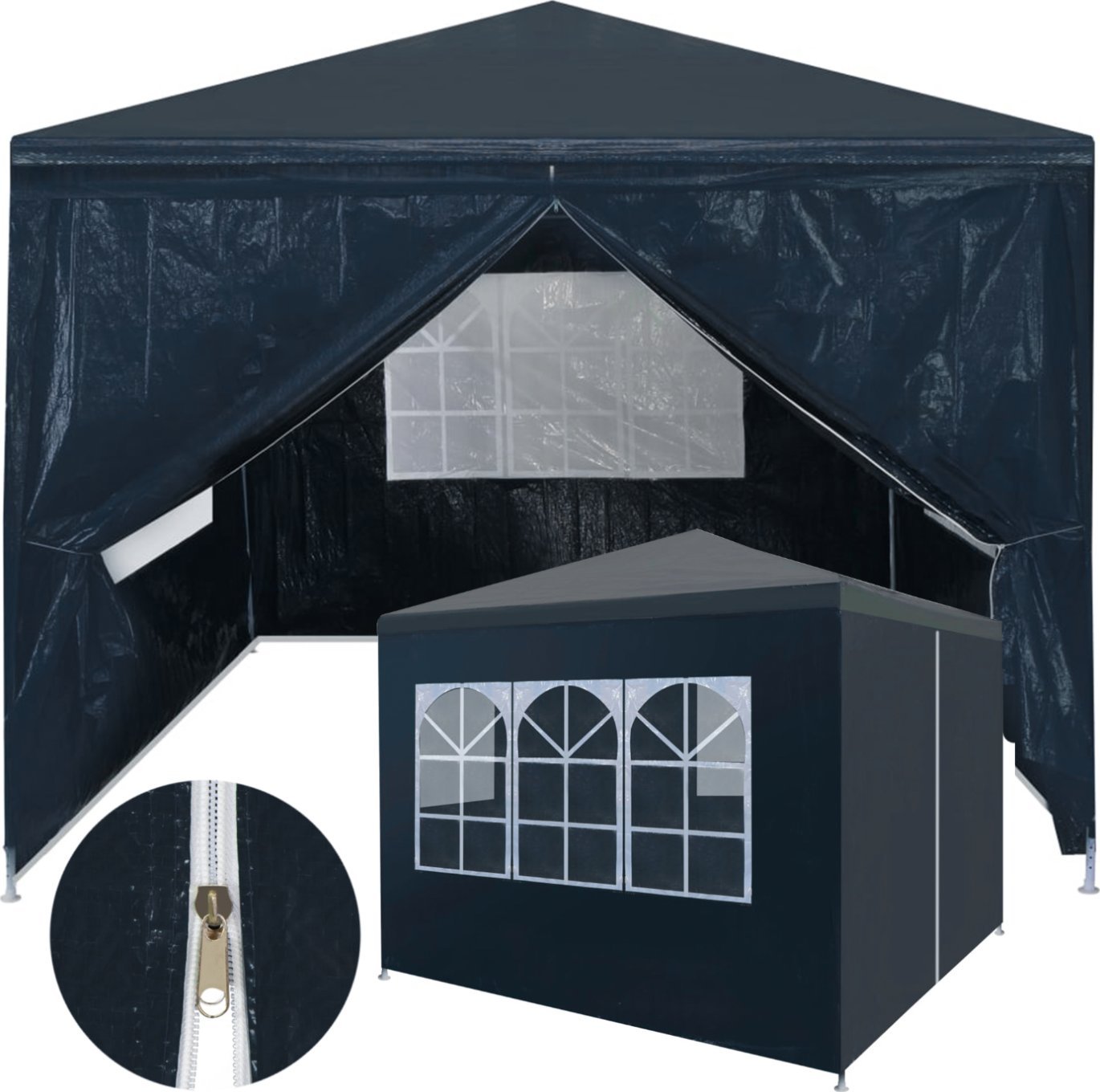 Pawilon ogrodowy Heckermann ES.1-W Ciemny niebieski