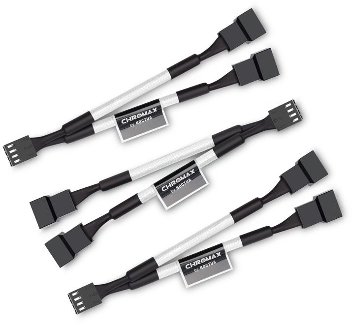 Noctua 4-pin - 4-pin x2, 0.11m, Biały (NA-SYC1.white)