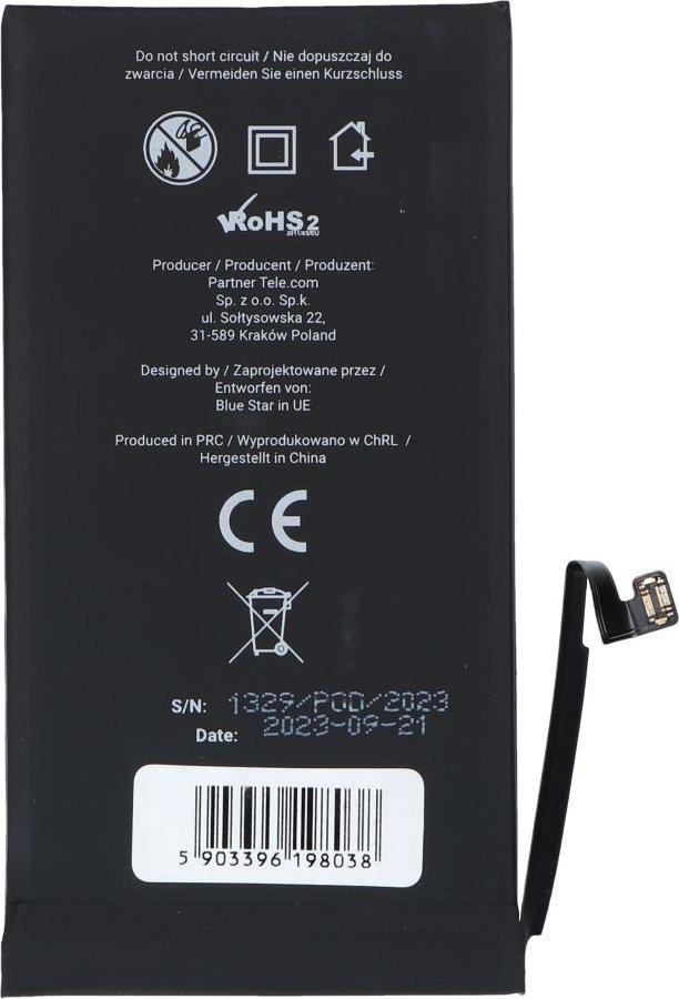 Bateria BLUE STAR HQ bateria do IPHONE 12 / 12 Pro 2815 mAh