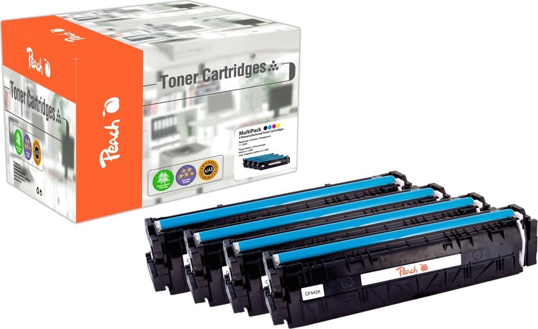 Toner Peach Peach PT1027 kaseta z tonerem 4 szt. Zamiennik Czarny, Cyjan, Purpurowy, Żółty