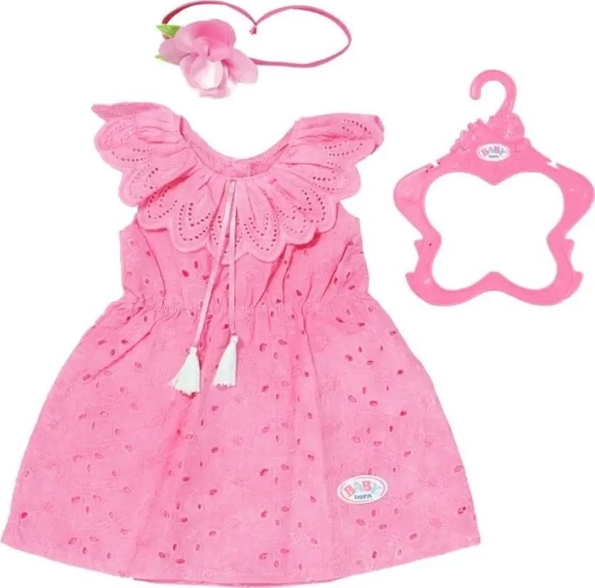 Zapf ZAPF Creation BABY born Trend flower dress 43cm, doll accessories (dress and hair band, including clothes hanger)