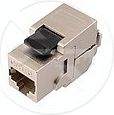 Solarix Keystone CAT6 STP RJ45 czarny samogwintująca (SXKJ-6-STP-BK-SA)