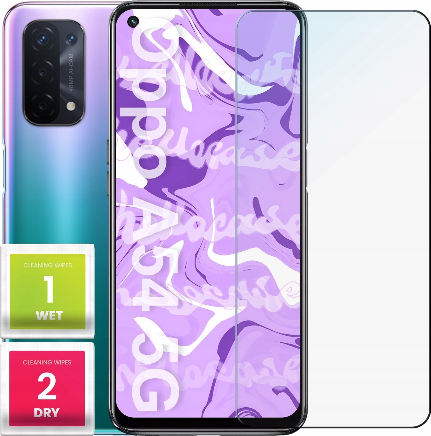 Hello Case Szkło Hartowane do Oppo A54 / A74 5g / A93 5g (szybka 9H, płaskie 2.5D)