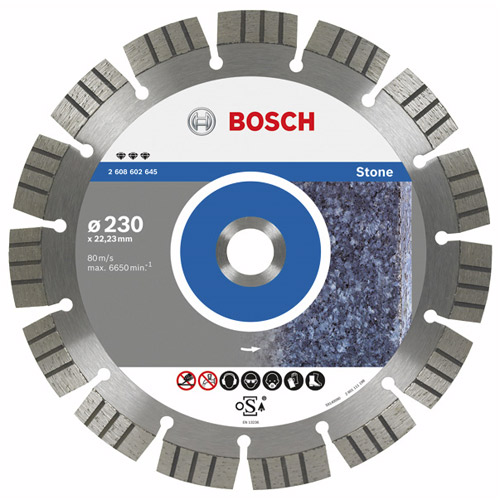 Bosch Tarcza tnąca diamentowa Best for Stone 125x22x2,2mm 2608602642