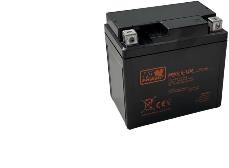MWR 5-12M Akumulator AGM 5Ah 12V Rozruchowy, prąd rozruchu 100A