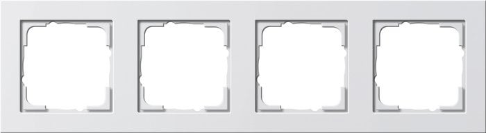 GIRA Czwórna ramka Gira E2 matowy biały
