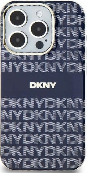 DKNY DKNY DKHMP15SHRHSEB iPhone 15 / 14 / 13 6.1" niebieski/blue hardcase IML Mono & Stripe MagSafe