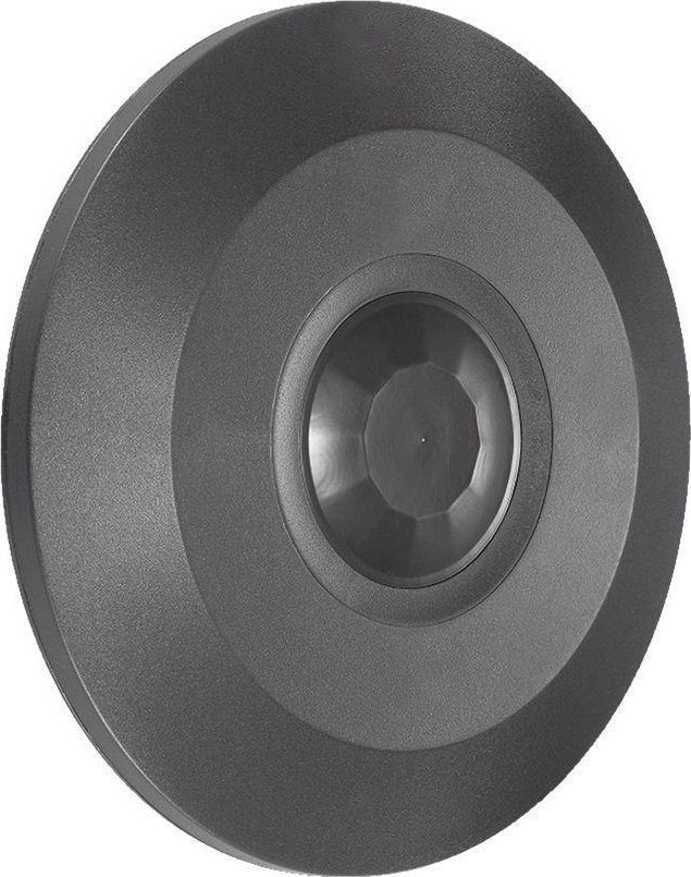 Czujnik Ruchu 360st V-TAC Natynkowy Sufitowy SLIM 24mm Czarny FULL BLACK V-TAC VT-8027