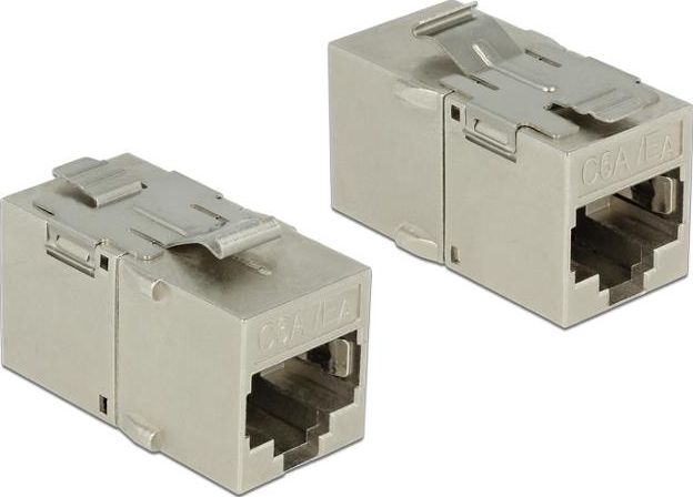 Delock Delock Moduł Keystone z gniazdem RJ45 > gniazdo RJ45 Cat.6A metal