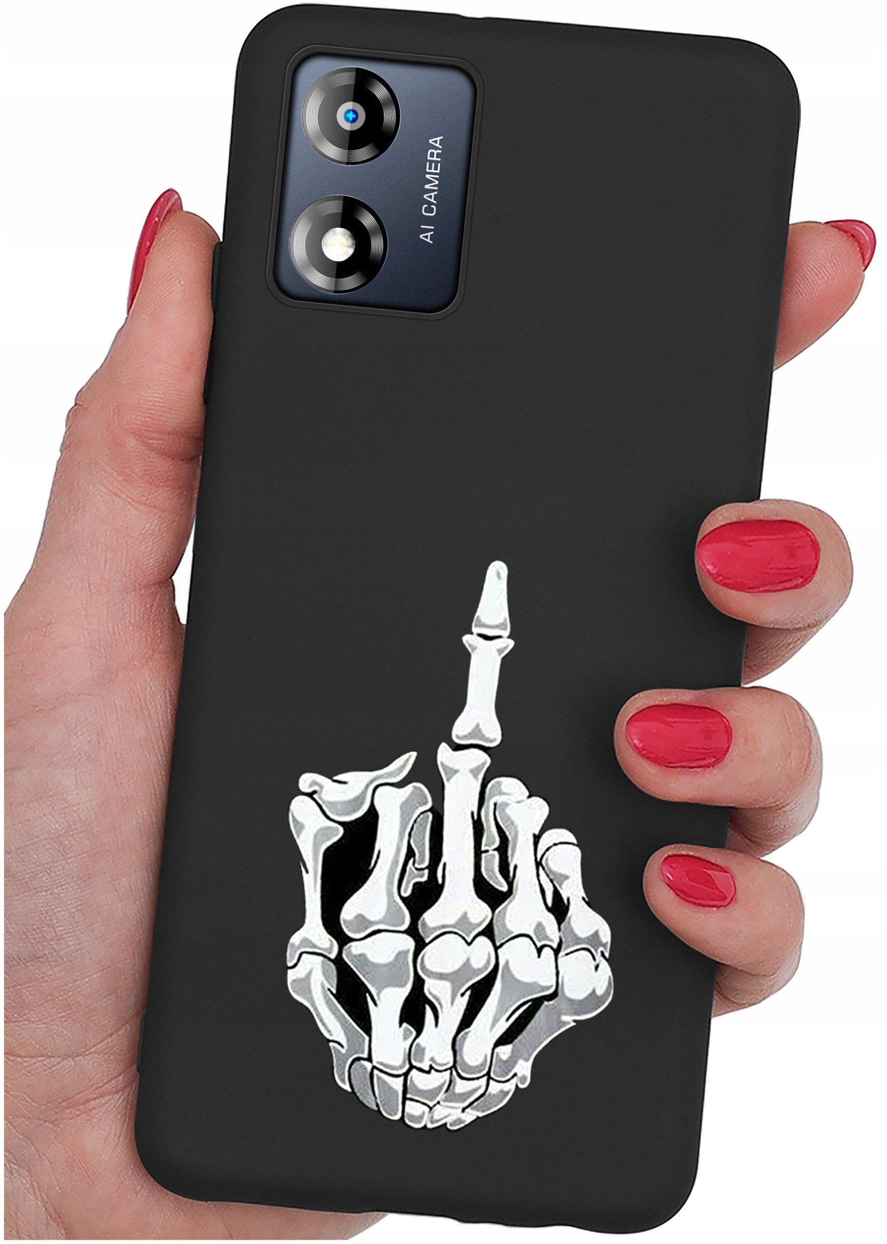 Etui do Motorola Moto E13 WZORY |SILIKONOWE MATT CASE + SZKŁO 9H