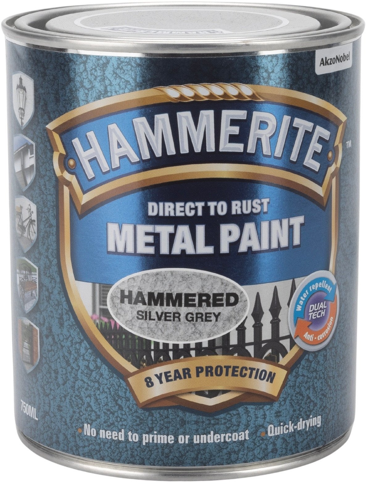 Hammerite Hammerlak - Silver - 750 ml.