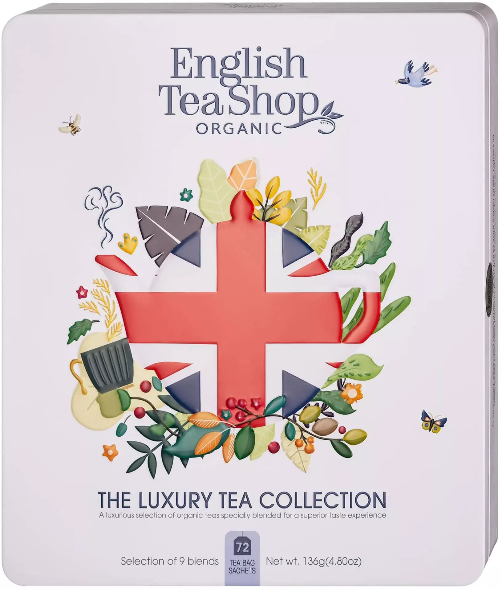 English Tea Shop Zestaw herbat Union Jack Tea Collection - 72 saszetki w metalowej puszce