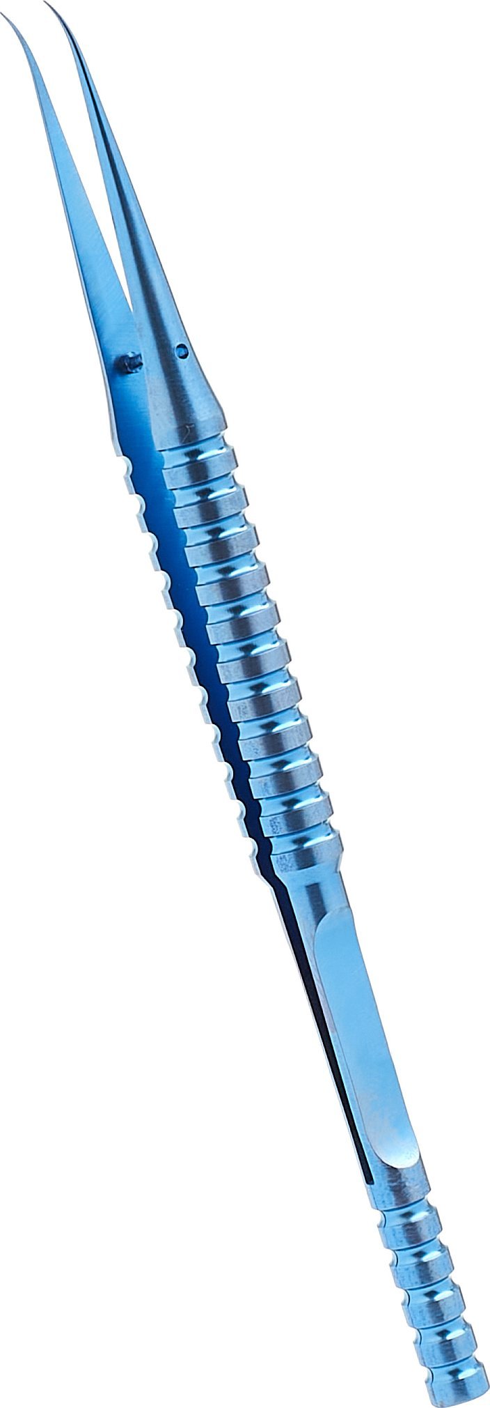 Profesjonalna Tytanowa Precyzyjna Pęseta Zagięta Końcówka Techrebal 12A