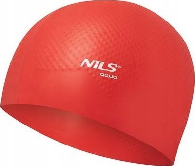 Nils Extreme NQC JEDNOKOLOROWY CZERWONY CZEPEK SILIKONOWY DOTS NILS AQUA