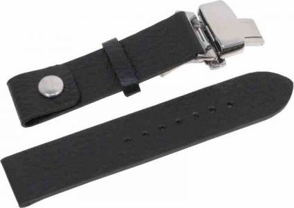 Zeppelin Pasek skórzany Zeppelin czarny 18 mm