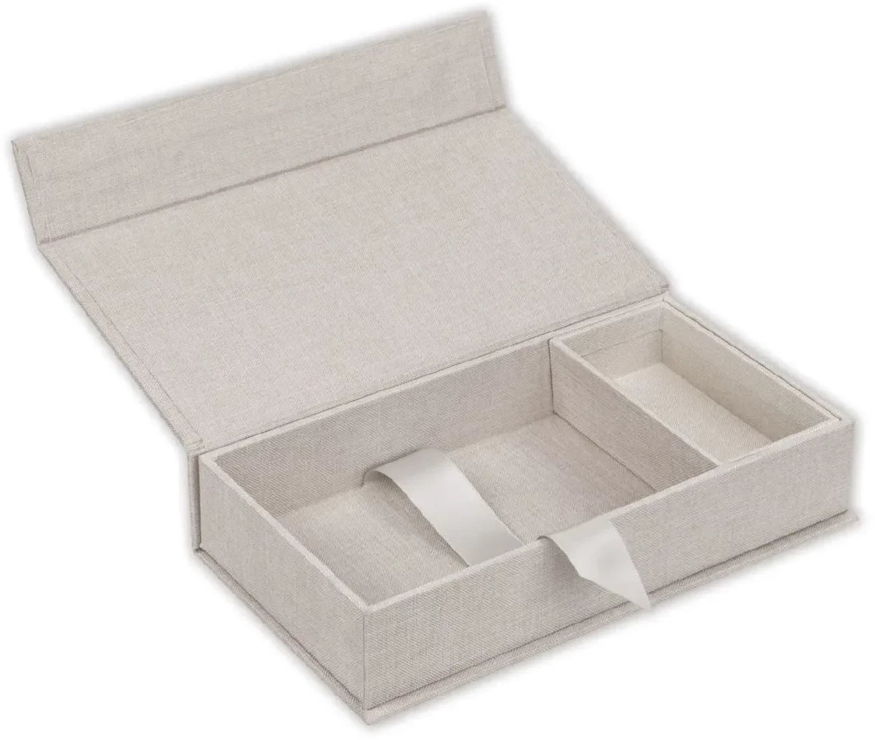 ZEP Box USB Lodi D 23x12,5x5 Leinen Box für Fotos/USB BY546D