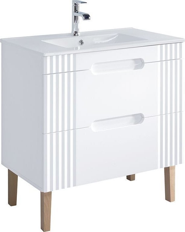 Comad Szafka z umywalką, stojąca, Fiji, 80x46x62 cm, biały, mat
