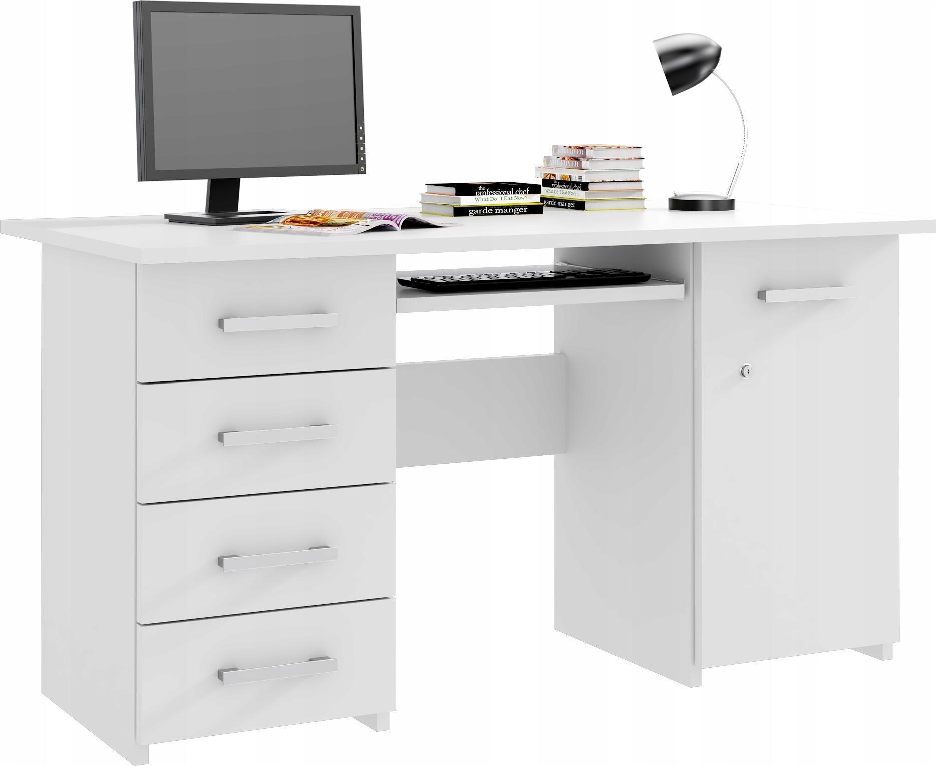 Biurko MartigoPlus Mirek Białe 138 cm x 65 cm