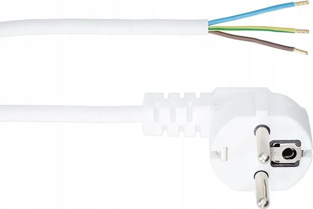 UN PRZEWÃD PRZYÅÄCZ.Z WTYCZKÄ KÄTOWÄ 3*1.5 OMY Å»O 3M BIAÅY