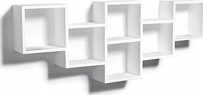 Elior Biała nowoczesna półka ścienna - Amela